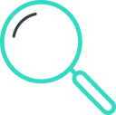 Icon of a magnifying glass