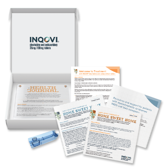 Image of an INQOVI treatment kit and what it includes